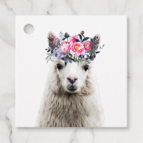 Adorable Alpaca Favor Tags