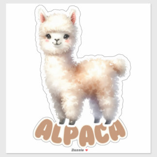 Adorable Alpaca  - Nursery  Sticker