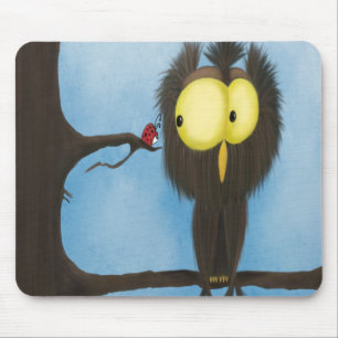 Adorable And Colorful Owl Oliver Mouse Pad