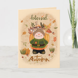 Adorable and Cute Autumn Card