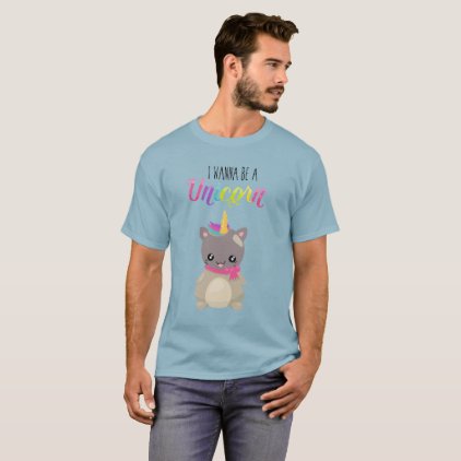 Adorable and Cute Cat Unicorn T-Shirt