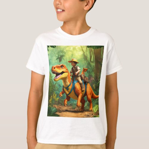 Adorable and cute dinosaur design t_shirt 