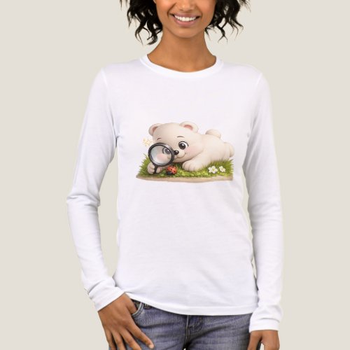 Adorable and Cute Teddy Bear Design Tri-Blend Shirt