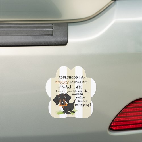 Adorable and Fun Dachshund Car Magnet