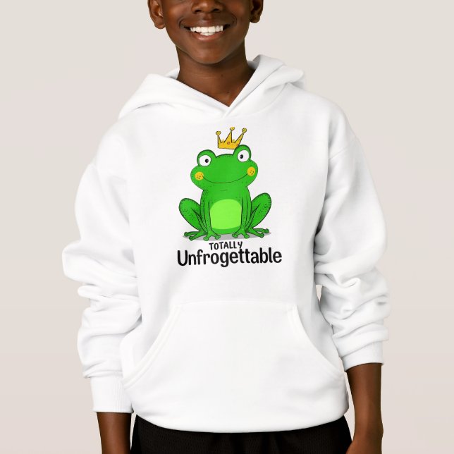 Adorable and Humorous Amphibian Hoodie (Front)