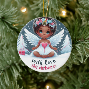 Adorable angel baby Christmas Ornament