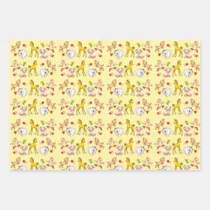 Adorable Animal Babies Wrapping Paper Sheets