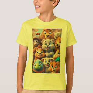 Adorable Animal Book Cover Design  T-Shirt