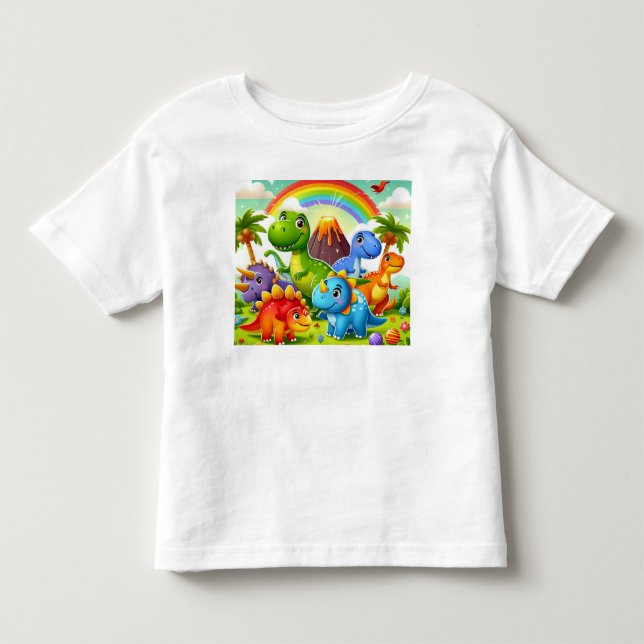 Adorable Animal Cartoon Baby Suit – Fun & Playful  Toddler T-shirt (Front)