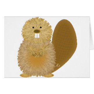 Adorable Animal Drawings: Beaver Cards