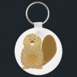 Adorable Animal Drawings: Beaver Keychain<br><div class="desc">Search a cute beaver. :</div>