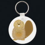 Adorable Animal Drawings: Beaver Keychain<br><div class="desc">Search a cute beaver. :</div>
