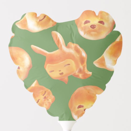 Adorable Animal Shaped Bread Pattern Balloon