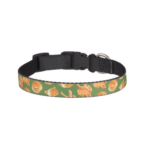 Adorable Animal Shaped Bread Pattern Pet Collar