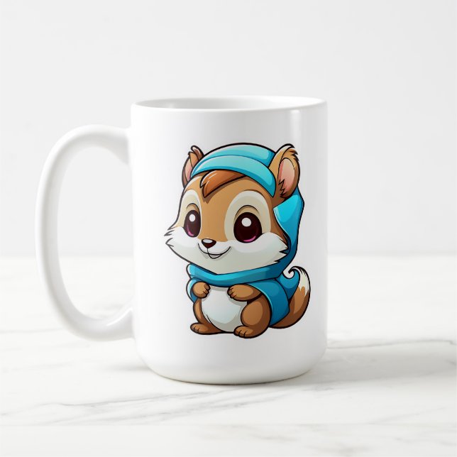 Adorable animal squirrel coffee mug (Left)