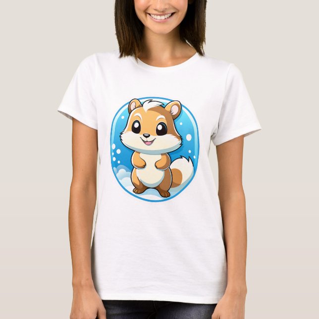 Adorable animal squirrel T-Shirt (Front)