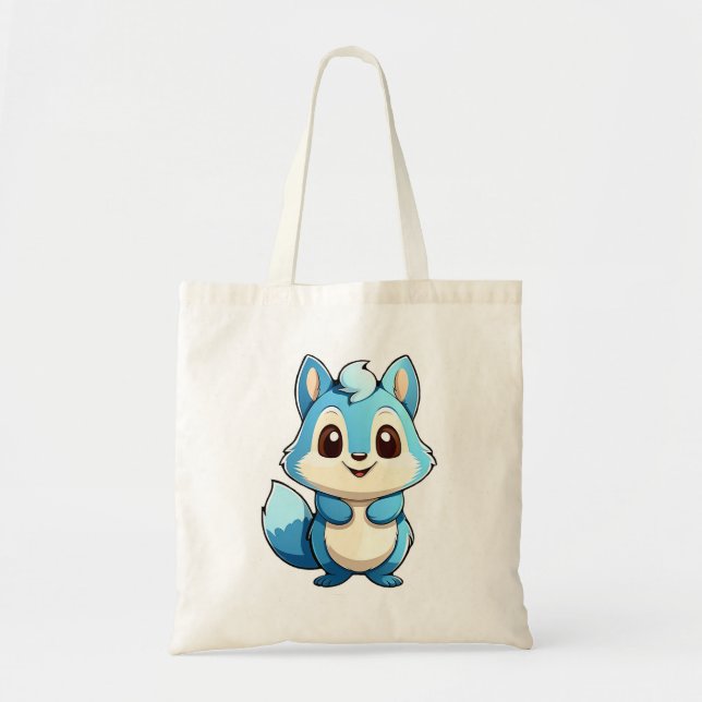 Adorable animal squirrel tote bag (Front)