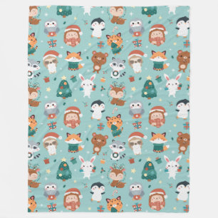 Adorable Animals Fleece Blanket