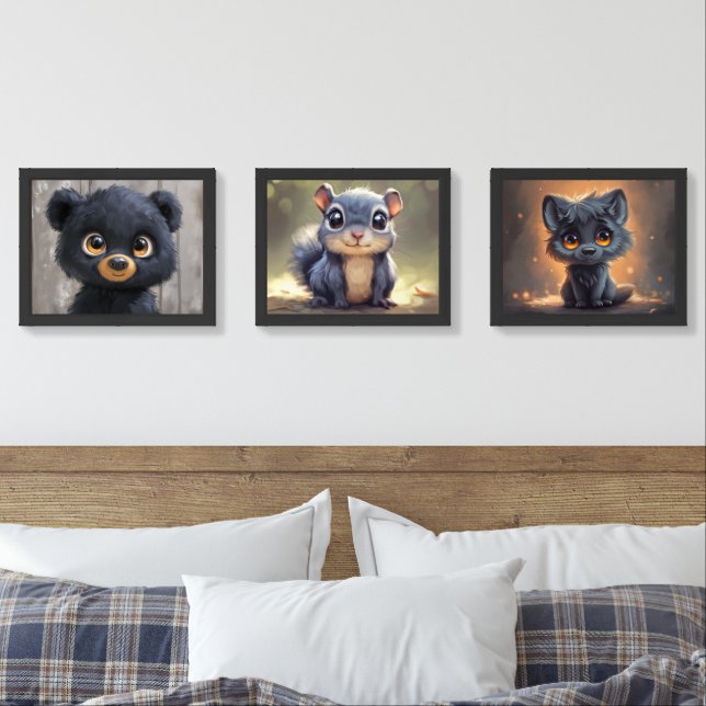 Adorable Animals: Forest Friends Wall Art Sets (Bedroom)
