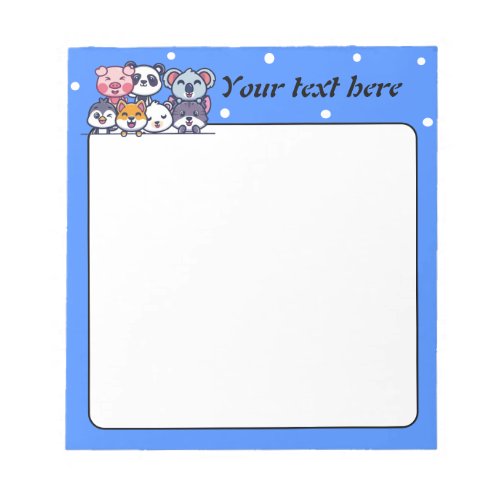 Adorable Animals Notepad