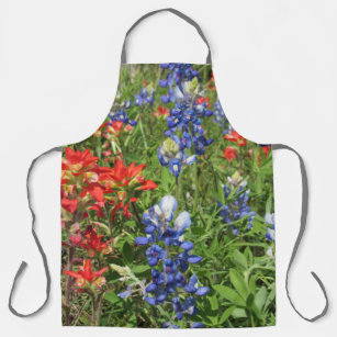 Adorable Apron Bluebonnets and Indian Paintbrushes