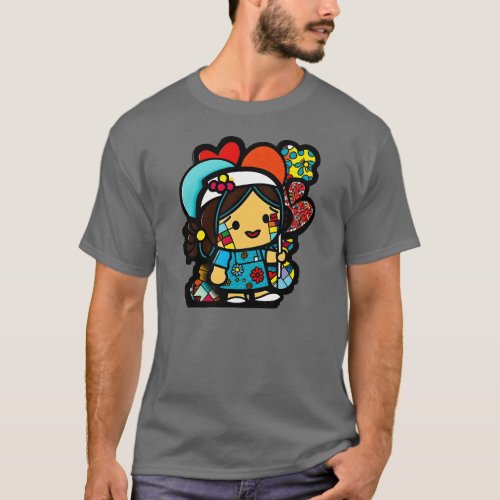 Adorable Asian Nurse toon Perfect Gift for Medical T_Shirt