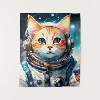 Adorable Astronaut Cat