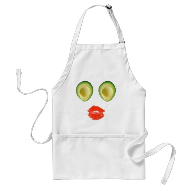 Adorable Avocado Visage for Rosa Adult Apron (Front)