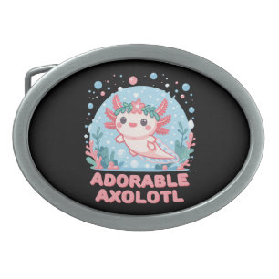Adorable Axolotl Aquatic Cuteness Belt Buckle