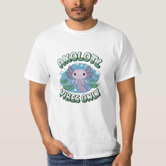 Adorable Axolotl Art for Pet Enthusiasts T-Shirt (Front)