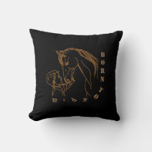 Adorable Baby and Horse Design - Born to Ride