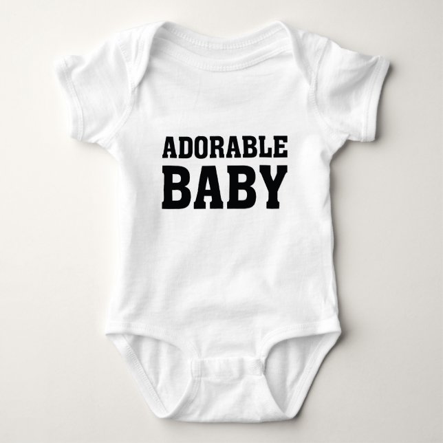 Adorable Baby Baby Bodysuit (Front)