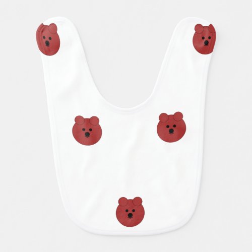 Adorable Baby Bear Bib _ Soft  Durable