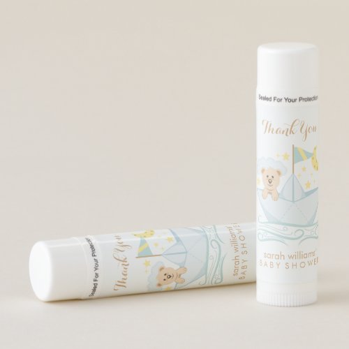 Adorable Baby Bear in Paper Boat Lip Balm