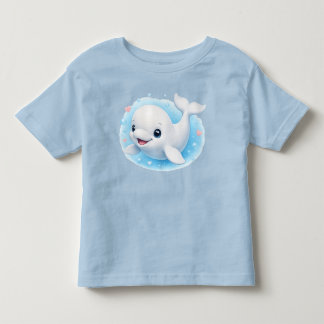 Adorable Baby Beluga Whale Toddler T-shirt