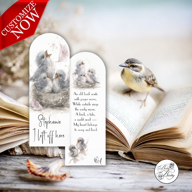 Adorable Baby Birds Illustration Bookmarks (Creator Uploaded)