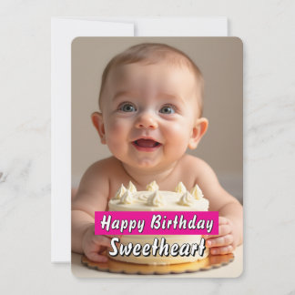 Adorable Baby Birthday Card – Instant Download