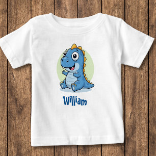 Adorable Baby Blue Dinosaur T-Shirt
