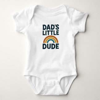 Adorable Baby Bodysuit with "Dads Little Dude" 