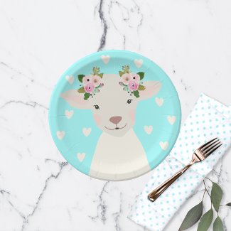 Adorable Baby Boho Chic Easter Lamb
