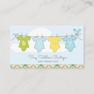 Adorable Baby Boutique Online Shop Business Card