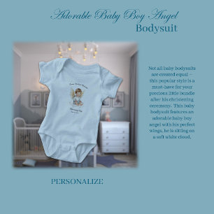 Adorable Baby Boy Angel  Bodysuit