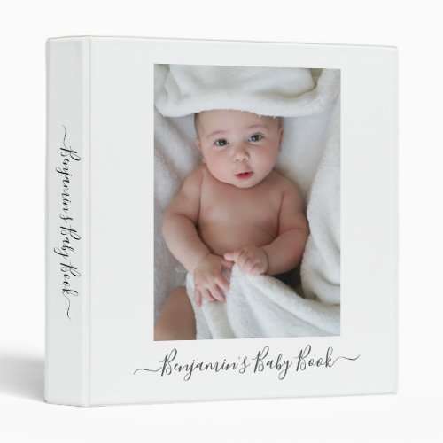 Adorable Baby Boy Photo Baby Binder