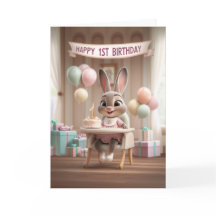 Adorable Baby Bunny First Birthday Celebration