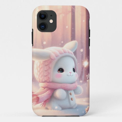 Adorable Baby Bunny Rabbit Women Girls Cute Easter iPhone 11 Case