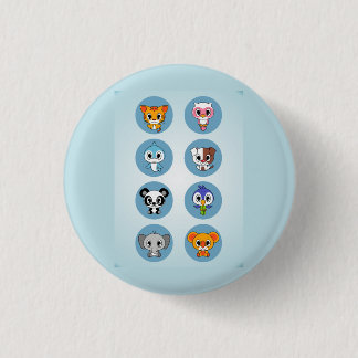 ADORABLE BABY CARTOON ANIMALS COLLECTION BUTTON