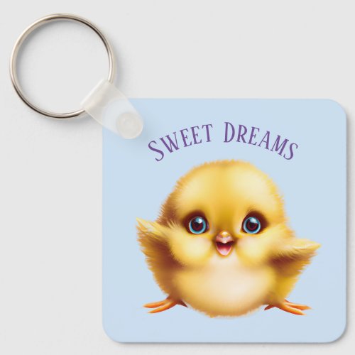 Adorable Baby Chick Keychain