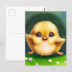 Adorable Baby Chick Postcard