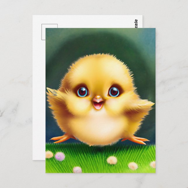 Adorable Baby Chick Postcard (Front/Back)