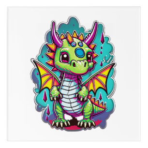 Adorable Baby Dinosaur 2 Jurassic Joy Acrylic Print